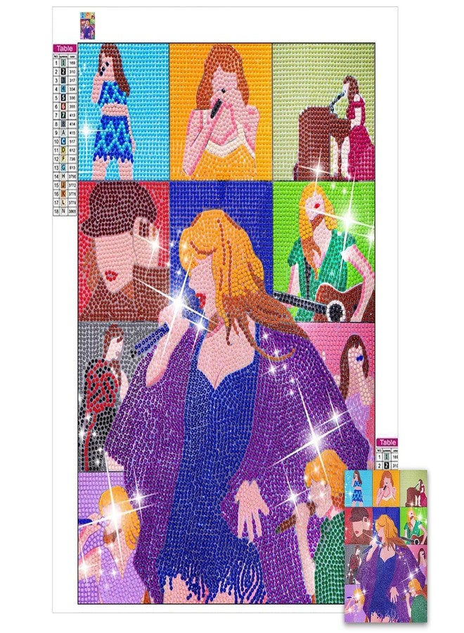 TecoKart® 5D Diamond Painting Kit | DIY Kit for Adult - Pop Singer Taylor Design Diamond Art Kit for Wall Home Decor | 11.8x15.7 Inch Painting Set - Image 1